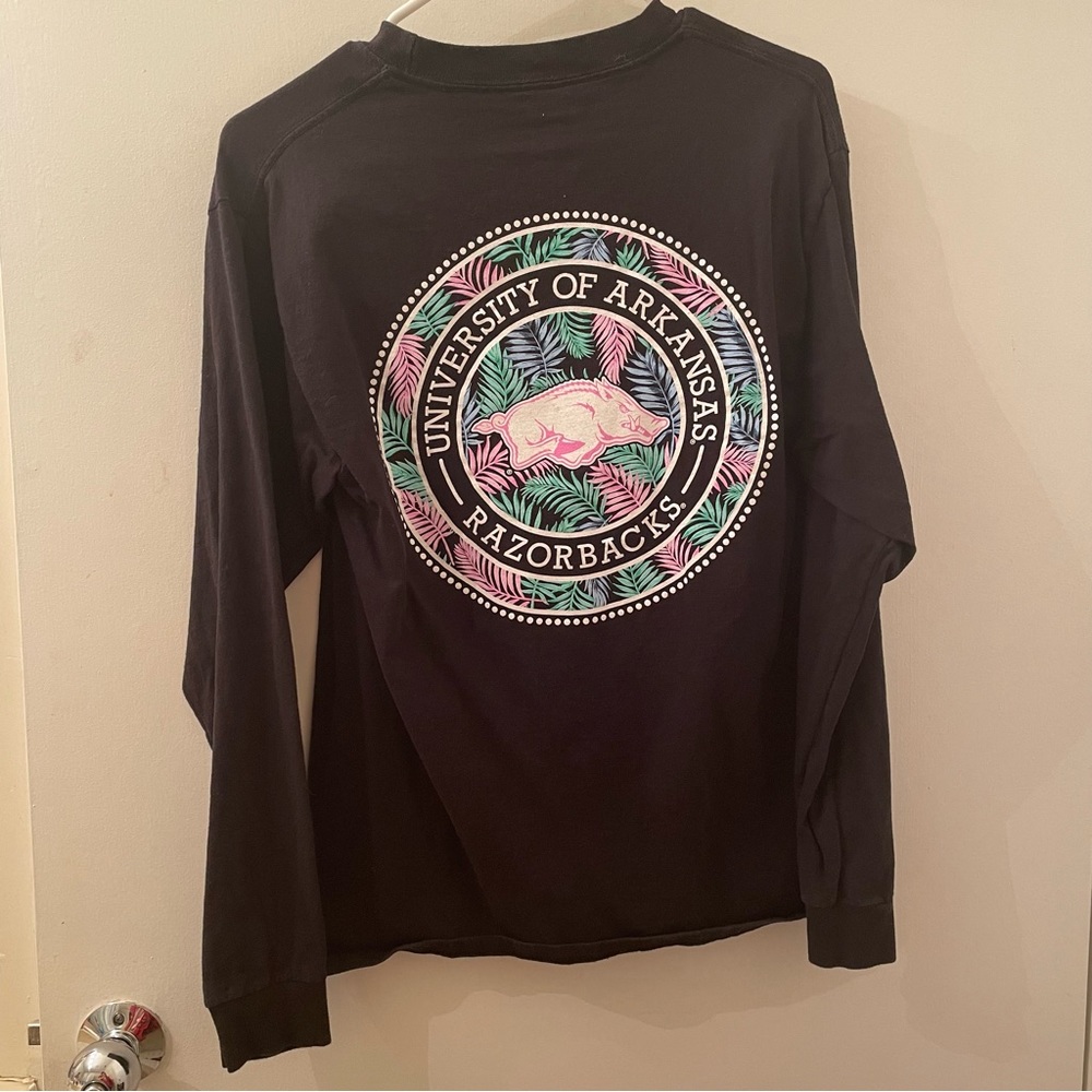 Black Arkansas Razorbacks Long Sleeves Shirt